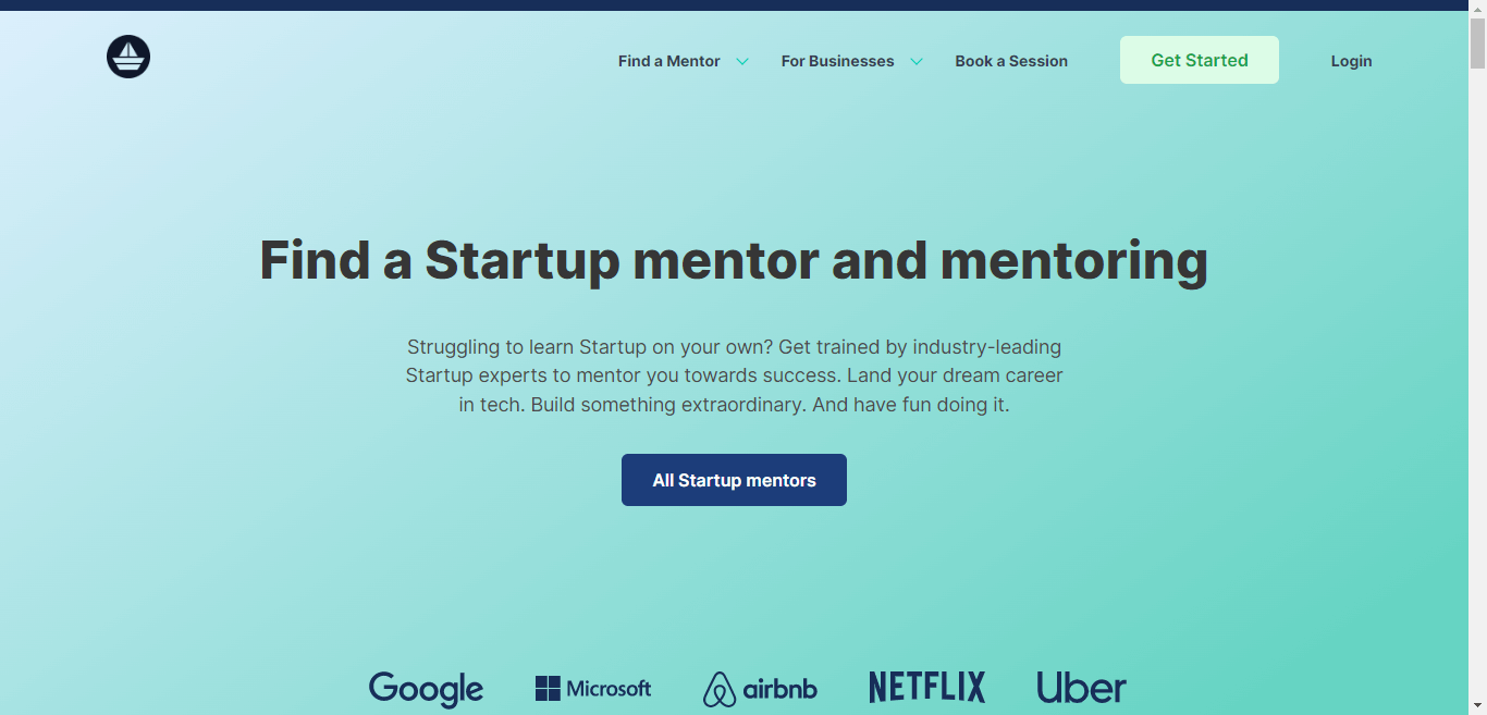 MentorCruise area Find mentor and mentoring screenshot